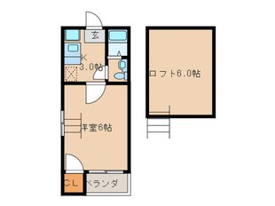 ルーエ２番館の物件間取画像